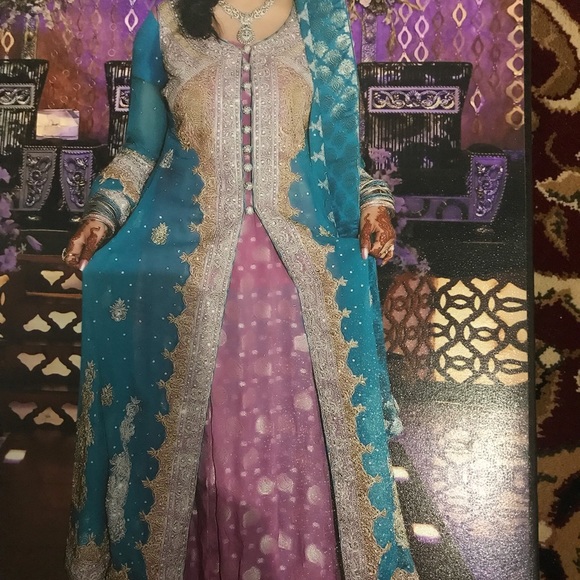 Indian Pakistani bridal maxi evening gown - Picture 1 of 9